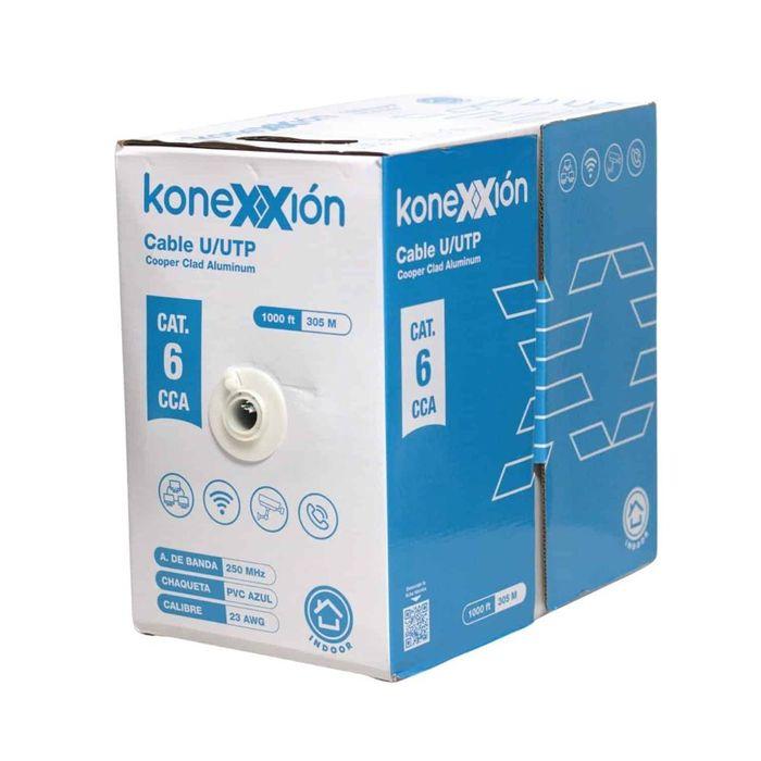 NEXTSTAR BOBINA CABLE UTP CCAL CAT6 INTERIOR 305 METROS AZUL