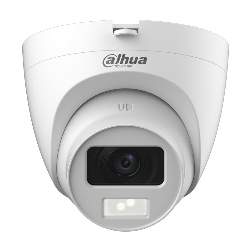 DAHUA DH-HAC-HDW1500CLQN-IL-A CAMARA ANALOGA TIPO TURRET 5MP FULLCOLOR AUDIO LEN FIJO IR20M