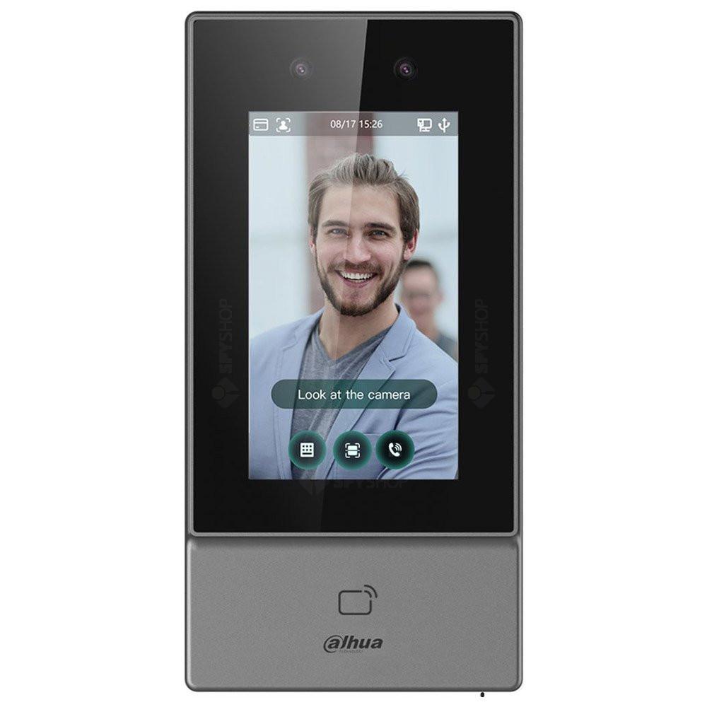 DAHUA DHI-ASI6213S-PW LECTOR BIOMETRICO WIFI/POE PANTALLA 4.3" TARJ+PIN+FACIAL HASTA 6000 ROSTROS IP65