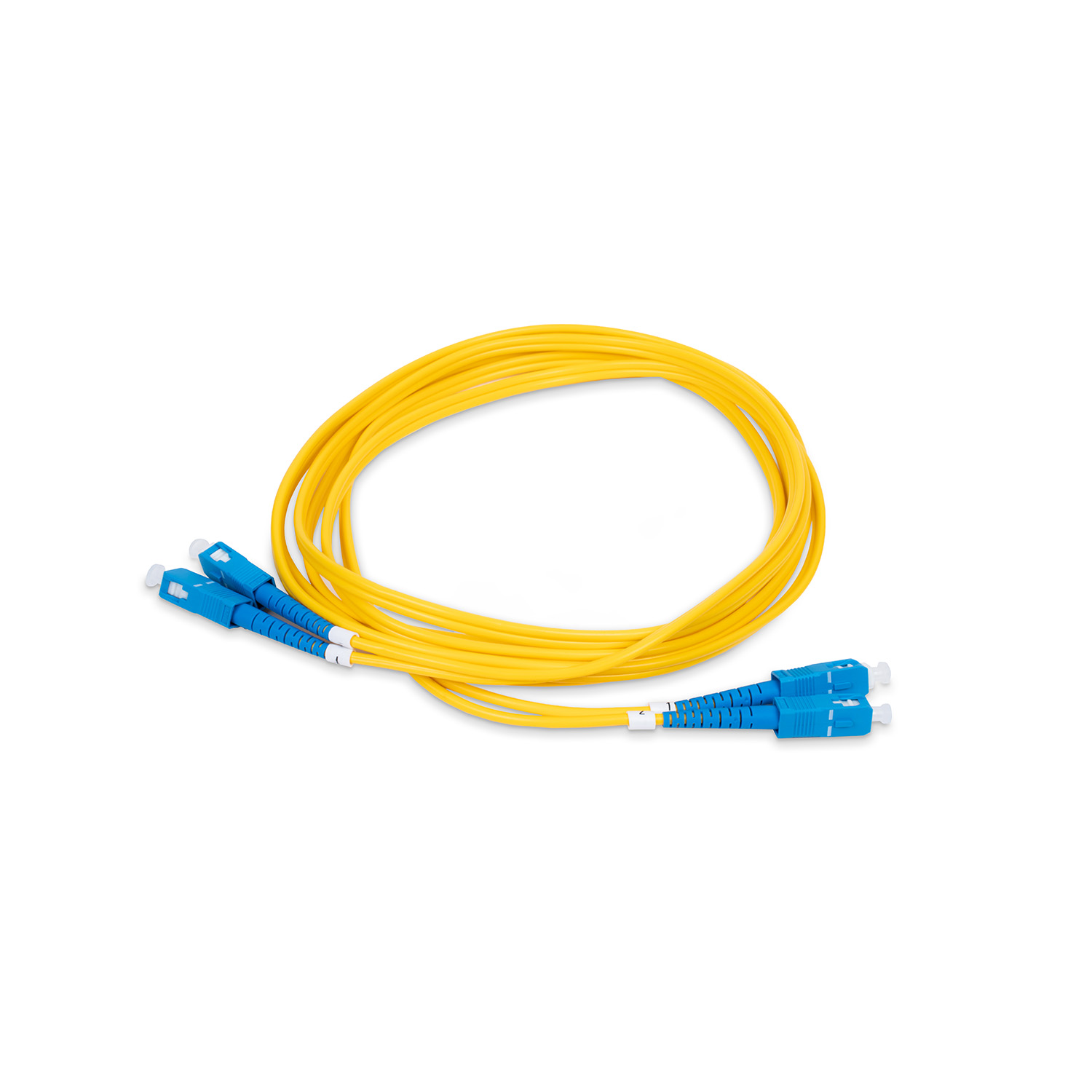 LINET PATCH CORD FIBRA OPTICA MONOMODO  SC/UPC-SC/UPC  DUPLEX   3 METROS  AMARILLO
