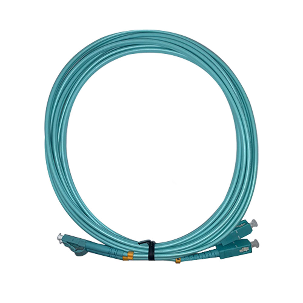 LINET PATCH CORD FIBRA OPTICA MULTIMODO OM3   SC/LC DUPLEX  3 METROS  AQUA